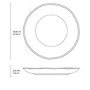 Ver imagem 5 de Conjunto Pratos Raso Fundo 12 Peças Cerâmica Orgânico Porto Brasil Mesa Posta Elegante