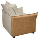 Ver imagem 3 de Cadeira Decorativa Poltrona Boston para Sala Bouclé e Corino:bege