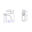 Ver imagem 2 de Misturador 2875.BL26.NO Monocomando Deca Lavatório Bica Baixa Level