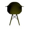 Conjunto Com 2 Cadeiras Eames Com Braço Musgo Empório Tiffany Base Em Polipropileno - 5
