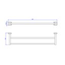 Ver imagem 2 de Porta Toalha Deca Barra Duplo 60cm Quadratta