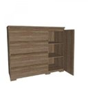 Ver mais imagens de Cômoda 1 Porta 4 Gavetas Caribe Móveis Rimo