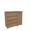 Ver imagem 2 de Cômoda 1 Porta 4 Gavetas Caribe Móveis Rimo