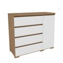 Ver imagem 2 de Cômoda 1 Porta 4 Gavetas Caribe Móveis Rimo