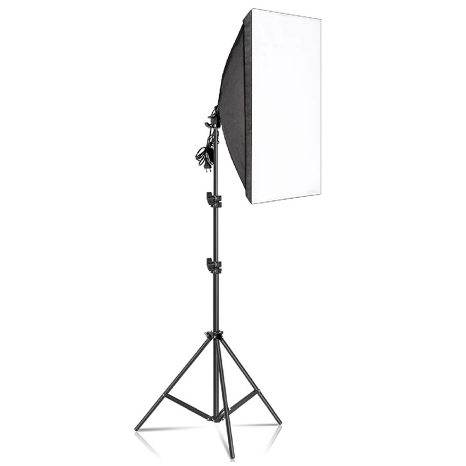 Softbox P/ Luz Iluminação Contínua Soquete E27 + Tripé 2,1m