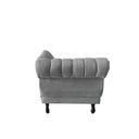 Ver imagem 7 de Recamier Decorativo Divã Amsterdã 147cm Lado Direito Linho Cinza