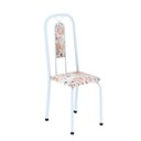 Ver imagem 5 de Conjunto de Mesa com 4 Cadeiras Lívia Branco/Bege
