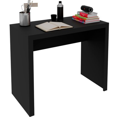 Mesa para Escritório Escrivaninha 90 Cm Preto