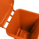 Ver imagem 6 de Lixeira 120 Litros Roda de 200mm - Lar Plásticos - Laranja