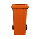Ver imagem 1 de Lixeira 120 Litros Roda de 200mm - Lar Plásticos - Laranja