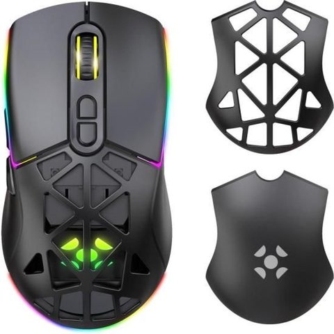 Mouse Gamer sem Fio Wireless Fortrek Striker Air Preto