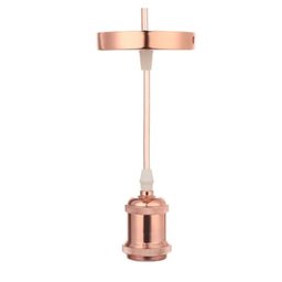 Luminária Pendente Basec E27 Bivolt:Rose - 2