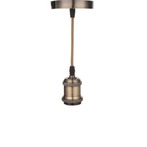 Luminária Pendente Basec E27 Bivolt:Bronze