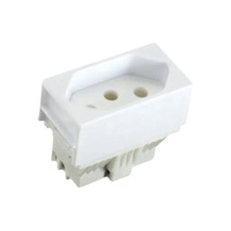 Interruptor Simples Mais Tomada 20a Horizontal Com Placa 4x4 - 4