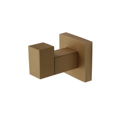 Cabide para Banheiro de Metal Quadra Dourado/Matte Meber Metais
