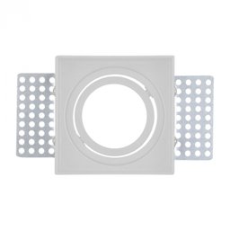 Spot de Embutir no Frame Quadrado Direcionável Dicróica Mr16 Branco - Gaya 8264 Spot no Frame Mr16 B - 1