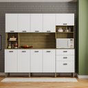Ver imagem 1 de Armário de Cozinha Compacta 10 Portas 2 Gavetas Intense - Freijó/supremo