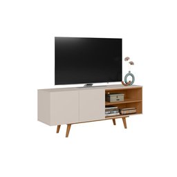 Rack Aldan para Tv "55 2 Portas - Colibri - Off White Matte / Frejo - 15