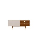 Ver imagem 6 de Rack para TV Aldan 55 Polegadas 2 Portas Off White Matte/Freijó Colibri Decor