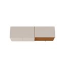 Ver imagem 3 de Rack para TV Aldan 55 Polegadas 2 Portas Off White Matte/Freijó Colibri Decor