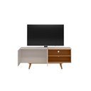 Ver imagem 7 de Rack para TV Aldan 55 Polegadas 2 Portas Off White Matte/Freijó Colibri Decor