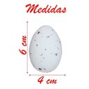 Ver imagem 3 de Cesto Galinha Porta Ovos Decorativo Cerâmica 12 Ovos Branco