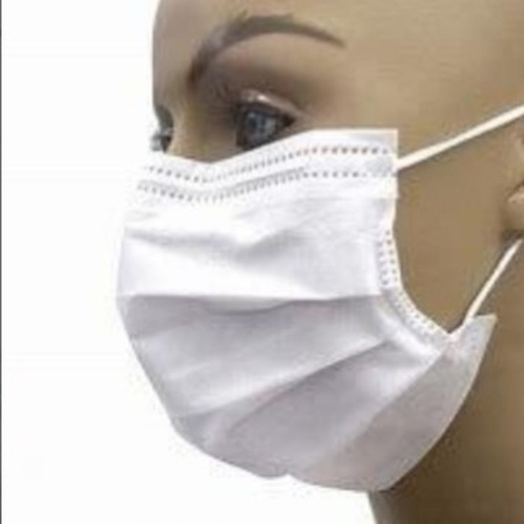 Máscara Descartável Tripla Camada Embaladas Individualmente Com Elástico e Clips Nasal 50 Unidades - 4