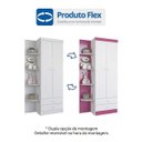 Ver imagem 3 de Guarda-Roupa Infantil 2 Portas Happy Baby Atualle Móveis Flex Color