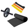 Treino em Casa Acte Mini Band Tapete Yoga Roda de Abdominal - 1