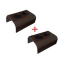 Ver imagem 1 de Kit 2 Bandeja para Sofá Porta Copo