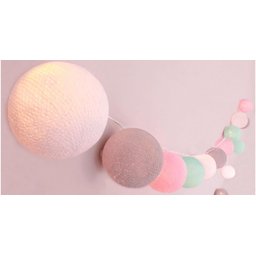 Bolinhas de Luz Cormilu Led, À Pilha, 20 Bolas, 2.8m, (rosa e Verde) - 4