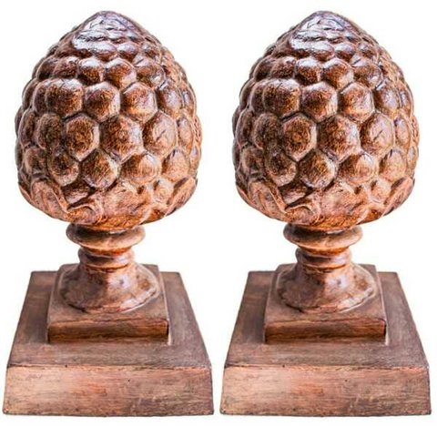 PINHA ABACAXI GLOBO 02UN FERRO FUNDIDO PRONTO ARTES