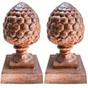 Ver imagem 1 de PINHA ABACAXI GLOBO 02UN FERRO FUNDIDO PRONTO ARTES