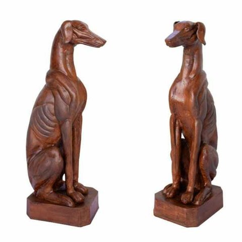 Cachorro Galgo 02un Decorar Ferro Fundido Pronto Artes