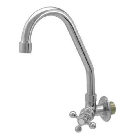 Torneira 1168 C-33 1/4 Volta Metal Cozinha Bica Móvel Parede