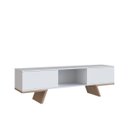 Ver imagem 1 de Rack para Tv até 60 Polegadas 156cm 2 Portas Nobu Branco/montana B110
