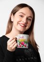 Ver imagem 2 de Caneca Ecf Dia da Mulher - Tulipas Vermelhas Brancas Rosas Porcelana Branca 325ml
