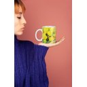 Ver imagem 2 de Caneca Ecf Dia da Mulher - Tulipas Amarelas Porcelana Branca 325ml