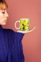 Ver imagem 2 de Caneca Ecf Dia da Mulher - Tulipas Amarelas Porcelana Branca 325ml