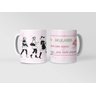 Caneca ECF Dia da Mulher - Toda Mulher Deixa Marca Porcelana Branca 325ml - 1