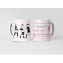 Ver imagem 1 de Caneca Ecf Dia da Mulher - Toda Mulher Deixa Marca Porcelana Branca 325ml