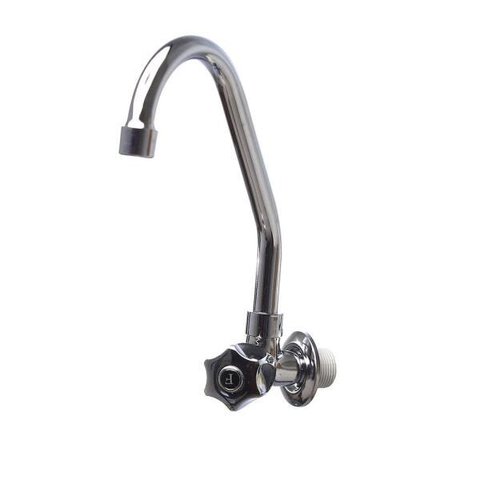 Torneira 1168 C-50 1/4 Volta Metal Cozinha Bica Móvel Parede