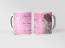 Ver imagem 1 de Caneca Ecf Dia da Mulher - Sou Livre Sou Linda Porcelana Branca 325ml