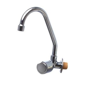 Torneira 1168 C-40 1/4 Volta Metal Cozinha Bica Móvel Parede