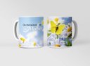 Ver imagem 1 de Caneca Ecf Dia da Mulher - Margaridas Porcelana Branca 325ml
