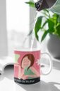 Ver imagem 3 de Caneca Ecf Dia da Mulher - Lugar de Mulher Porcelana Branca 325ml
