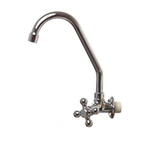 Torneira 1168 C-52 1/4 Volta Metal Cozinha Bica Móvel Parede