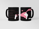 Ver imagem 1 de Caneca Ecf Dia da Mulher - Mulher É Mesmo Interessante Porcelana Preta 325ml