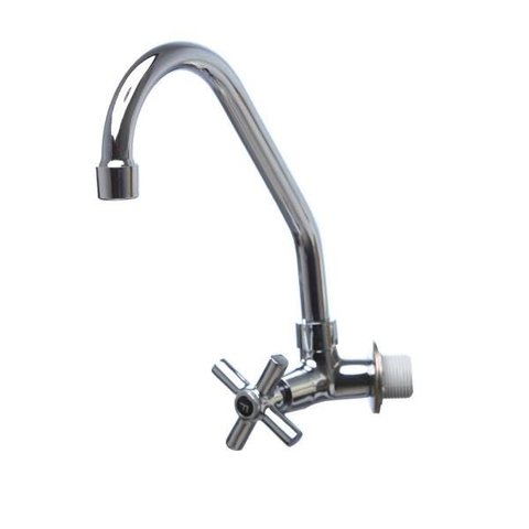 Torneira 1168 C-53 Metal Cromado Cozinha Bica Móvel Parede