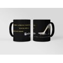 Ver imagem 1 de Caneca Ecf Dia da Mulher - Pares de Sapato Porcelana Preta 325ml